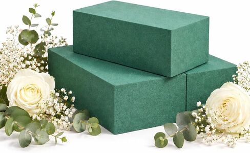 FLOFARE Pack of 6 Floral Foam Blocks Each (5.5"L x 3.1"W x 1.6"H) Green Wet & Dry Flower Foam for Fresh & Artificial Flower Arrangement, Plant Foam, Florist Supplies for DIYs, Arts, Crafts & Weddings in Saudi Arabia