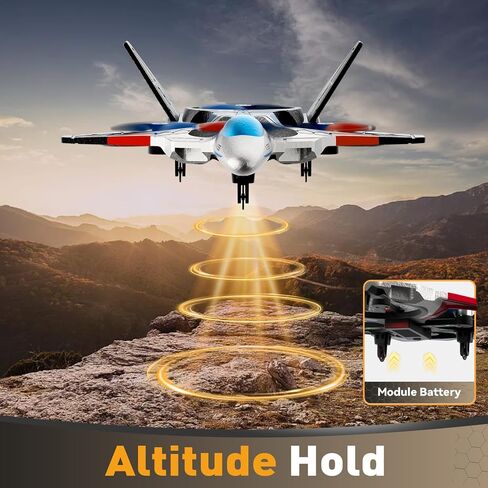 4DRC Foam Remote Control Airplanes RC Planes with 1080P Camera for Kids Adults 8-16, RC Airplane Fighter Jet with Light,Gravity Control, Auto-Follow, Trajectory Flight, One Key Take Off Easy to Fly in Saudi Arabia