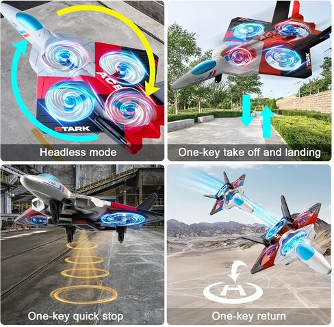 4DRC Foam Remote Control Airplanes RC Planes with 1080P Camera for Kids Adults 8-16, RC Airplane Fighter Jet with Light,Gravity Control, Auto-Follow, Trajectory Flight, One Key Take Off Easy to Fly in Saudi Arabia