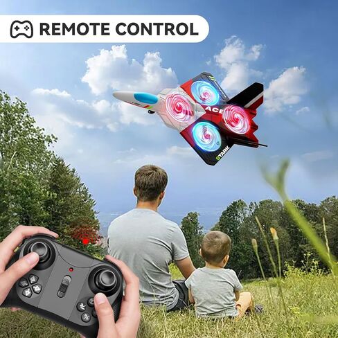 4DRC Foam Remote Control Airplanes RC Planes with 1080P Camera for Kids Adults 8-16, RC Airplane Fighter Jet with Light,Gravity Control, Auto-Follow, Trajectory Flight, One Key Take Off Easy to Fly in Saudi Arabia