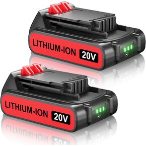 Bonacell 4.0Ah for Black and Decker 20V Lithium Battery Compatible with Black Decker 20 Volt Battery 2 Pack 20volt Drill LBXR20 LBXR2020 LBX20 LBXR2520 LB2X4020 LB2XR20 in Saudi Arabia