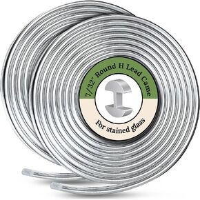 Glassco 7/32' Round H Lead Came for Stained Glass | Hobby Came - 12 ft in Saudi Arabia