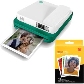 KODAK Smile Classic Digital Instant Camera for 3.5 x 4.25 Zink Photo Paper - Bluetooth, 16MP Pictures (Black) in Kuwait