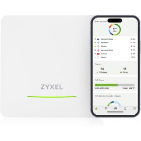 نقطة وصول Zyxel Multi-gig WiFi 6 AX3000 PoE للشركات الصغيرة، وصلة 2.5G PoE، مع هوائي 3x3 + 2x2 MU-MIMO، يمكن التحكم فيه عبر تطبيق Nebula APP/Cloud أو مستقل [NWA50AX Pro] in Kuwait