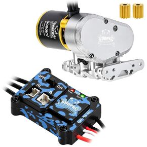 GOUPRC 5000KV Brushless Motor with Aluminum Transmission & 30A GP-M32 Brushless ESC Combo for SCX30 Axial 1/30 RC Crawler Car Upgrades in Saudi Arabia