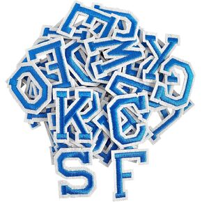 52Pcs Iron on Letter Patches, Letters A-Z Patches for Clothes(White) in Saudi Arabia