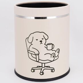 Juju Dog Trash Can - Dog Decor Office Trash Can - Small Trash Can - Small Waste Basket for Bathroom Waste Baskets - Dustbin Wastebaskets - Garbage Bin - 3.3 Gallon / 12.5 Liter (Low) in Kuwait