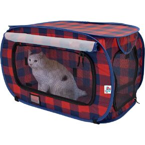 SportPet Designs Large Pop Open Kennel, Portable Cat Cage Kennel, Waterproof Pet bed, Carrier Collection in Saudi Arabia