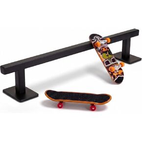 Fingerboard Rail, 11" Metal Round Grind Rail for Finger Skateboards, Solid Steel Obstacle with Weighted Base & Non-Slip Pads, Portable Desk Skatepark Accessory for Tricks, Grinds & Slides in Kuwait