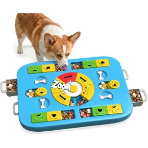 Dog Puzzle Toy, Treat Dispensing Dog Enrichment Toys, Blue in Kuwait