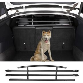 for Tesla Model Y Dog Barrier Adjustable Large Pet Protective Barrier Anti-bite Heavy-Duty Metal Stainless Steel for Dog Travel Accessories 2021 2022 2023 2024 in Kuwait