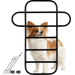 Universal Fit Dog Barrier for SUV,Sedan,Truck,Front/Back Seat,Elastic 5 Ropes&Steel Hooks Firmly Fixed,42.5"–62"Width Adjustable,Dog Car Barrier Follow the Seat Movement,Durable Matte Paint in Kuwait