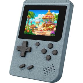 Handheld Game for Kids, 400-in-1 Preloaded Video Game Player with 3.0 Inch LCD Screen, Rechargeable Classic Gaming Device,Portable Arcade Electronic Toy for Boys and Girls-Grey in Kuwait