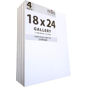 milo Stretched Artist Canvas, 36x48 inch, 2 Pack, 1.5" inch Profile in Kuwait