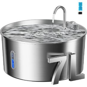 Pektaco Dog Water Fountain for Large Dogs, Stainless Steel Tray, 1 Filter in Saudi Arabia