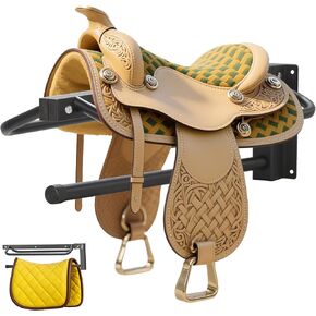 Sidasu 1 Pack Thickened Saddle Rack,Wall Mounted Saddle Stand with Pad Bar in Saudi Arabia