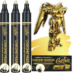 3PK Liquid Chrome Paint Markers, Metallic Mirror Chrome Pens in Kuwait