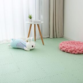 EVA Foam Play Mat, 36 Tiles Colorful Baby Play Mat, Square Kids Playmat with Solid Colored, 0.4" Thickened Interlocking Foam Floor Tiles, Puzzle Play Mat for Baby Lying, Playing in Kuwait