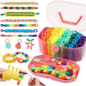 IQKidz Friendship Bracelet Making Kit - Make Bracelets Craft Toys for Girls Age 8-12 yrs, Cool Birthday Gifts for 6 7 9 10 11 Years Old Kids, Christmas Gift Set in Saudi Arabia