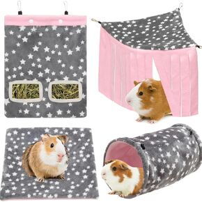 Guinea Pig Hideout, 3 Pack Tunnel Mat Corner Pet Cage Accessories in Saudi Arabia