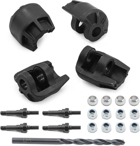 Shock Standoff Set #45 Steel ARA330703 Shock Cap Protector ARAC8965 Plastic for Arrma Kraton 6S BLX Outcast 6S Mojave Felony Fireteam Infraction 6S Typhon 6S BLX Upgrade Parts (Black) in Saudi Arabia