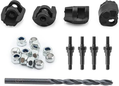 Shock Standoff Set #45 Steel ARA330703 Shock Cap Protector ARAC8965 Plastic for Arrma Kraton 6S BLX Outcast 6S Mojave Felony Fireteam Infraction 6S Typhon 6S BLX Upgrade Parts (Black) in Saudi Arabia