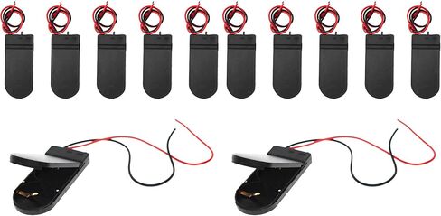 2 Set 8 x AA Thicken Battery Holder Base Box with ON/Off Switch and Wire and Cover by QTEATAK in Kuwait