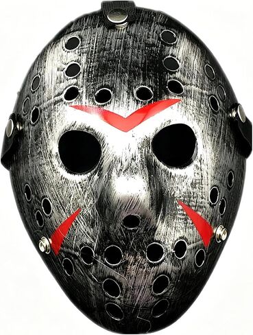 COSTOYFUN Horror Hockey Mask Halloween Costume Cosplay Masquerade Prop in Kuwait