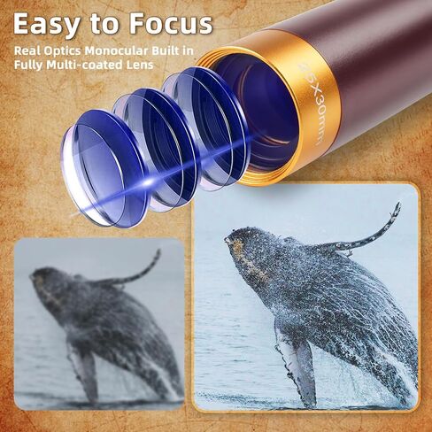 25X30 Pirate Telescope Spyglass with Hat&Eye Mask for Kid Monocular Costume in Saudi Arabia