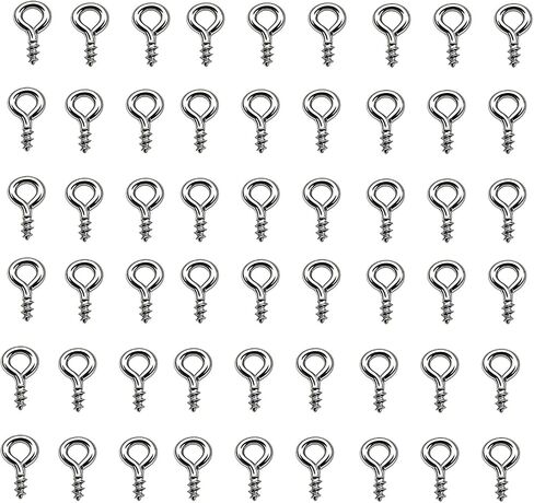 500 Pcs Screw Eye Pins,304 Stainless Steel Screw Eye Hooks, Self Tapping Eye Bolts for Hanging DIY Craft in Saudi Arabia