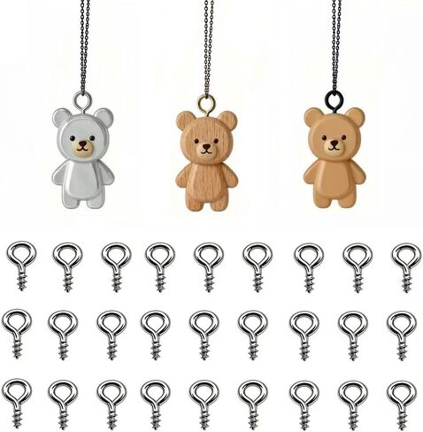 500 Pcs Screw Eye Pins,304 Stainless Steel Screw Eye Hooks, Self Tapping Eye Bolts for Hanging DIY Craft in Saudi Arabia
