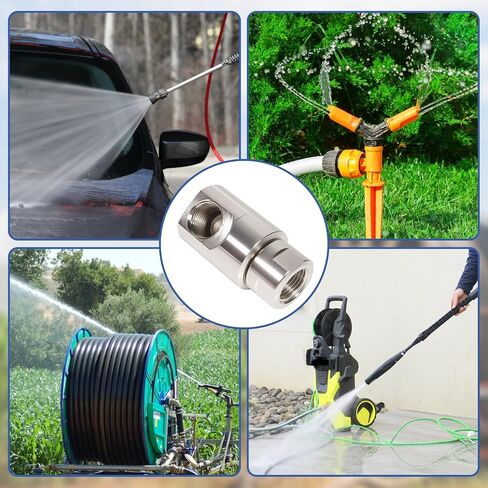 ½ inch ½’’ FXF Heavy Duty Hose Reel Swivel with Grease Zerk Fitting Compatible with Home and Industrial Steel Hose Reel, Genuine Super Swivel in Kuwait