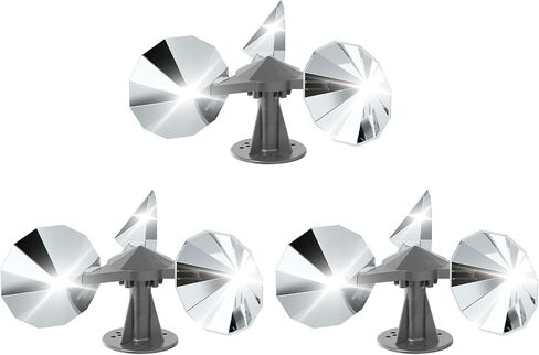 OFFO 4 Pack Bird Reflector, Reflective Pinwheel Wind Spinner, 5.1 Inch in Kuwait
