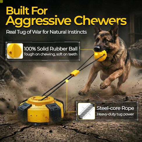 Interactive Tug of War Dog Toys Enrichment Stimulating Suction Cup in Kuwait