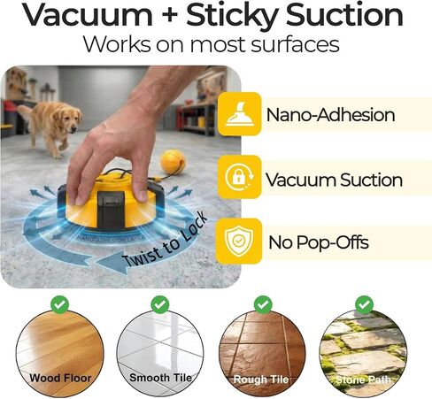 Interactive Tug of War Dog Toys Enrichment Stimulating Suction Cup in Kuwait