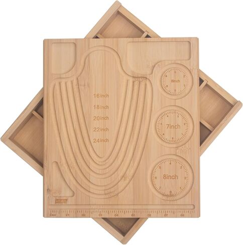 Bead Organizer Box with Bead Board, Necklace Bracelet Making, 17-Grid in Kuwait