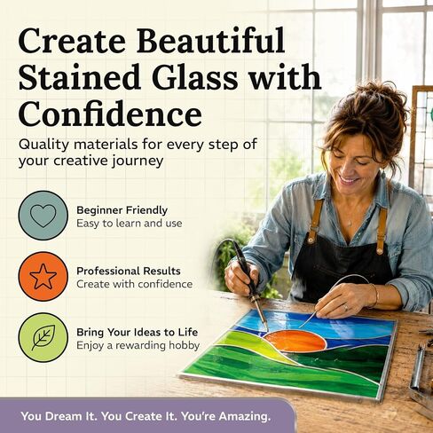 Glassco 7/32' Round H Lead Came for Stained Glass | Hobby Came - 12 ft in Saudi Arabia