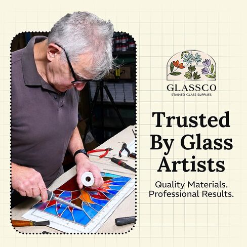 Glassco 7/32' Round H Lead Came for Stained Glass | Hobby Came - 12 ft in Saudi Arabia