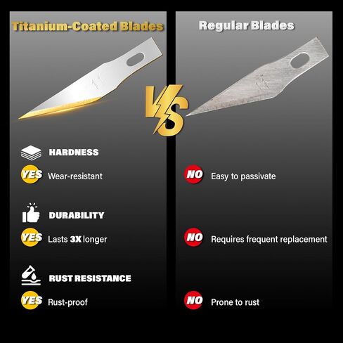 Gomake Exacto Knife Blades #11 Titanium Coated Replacement Blades-30 Pack in Saudi Arabia