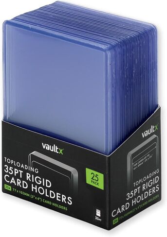 Vault X 35pt Toploaders (50 Pack) 3" x 4" Rigid Card Holders for TCG in Saudi Arabia