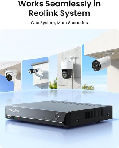 ريولينك RLC-1212A كاميرا PoE خارجية بدقة 12 ميجابكسل لأمن المنزل | اكتشاف ذكي للإنسان/المركبة/الحيوانات الأليفة، رؤية ليلية ملونة 700 لومن، التحدث في اتجاهين، بطاقة microSD بسعة تصل إلى 512 جيجابايت، بدون رسوم شهرية in Kuwait