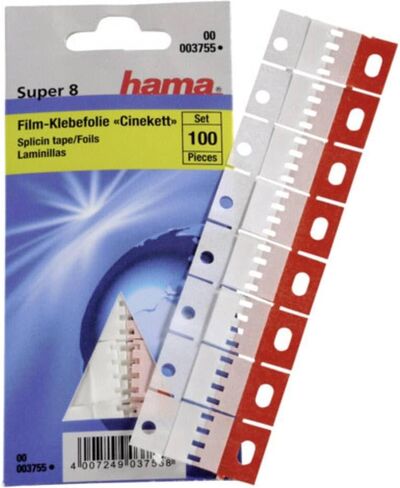 Hama 3755 Film Splicing Tape Cinekett Super 8, Red, White in Kuwait