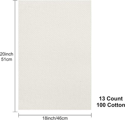 Blank Needlepoint Canvas, 13 Mesh 20x18 Inch Rolled 2pcs in Saudi Arabia