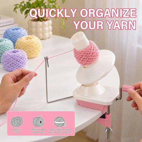UzecPk Yarn Winder, Yarn Ball Winder, Yarn Spinner for Crocheting in Saudi Arabia