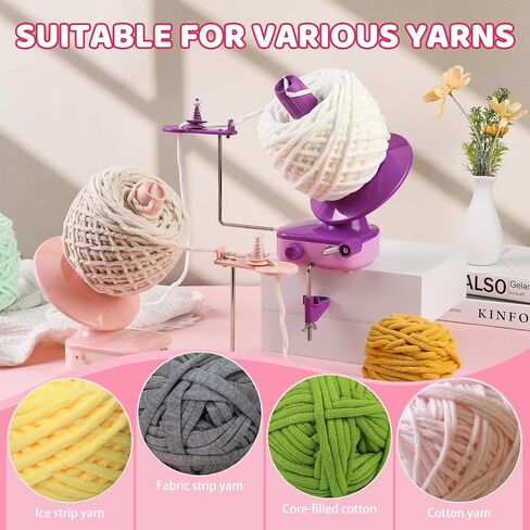 KAQRHFT Electric Yarn Winder Yarn Cake Winder Compact Weighing 7-10oz in Saudi Arabia
