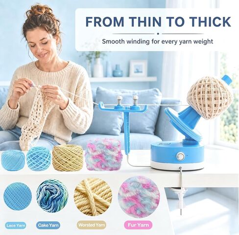 Yarniss Electric Yarn Winder 10oz, Large Capacity Yarn Ball Cake Winder in Saudi Arabia