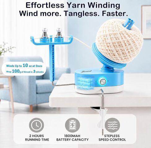 Yarniss Electric Yarn Winder 10oz, Large Capacity Yarn Ball Cake Winder in Saudi Arabia