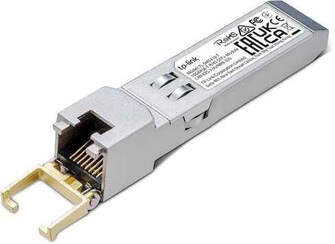 TP-Link TL-SM331T | 1000Base-T RJ45 SFP Module | 1.25G Copper SFP Transceiver | SFP to Ethernet | Plug and Play | Hot Pluggable | Up to 100m distance | | Durable Metal Casing | Versatile Compatibility in Kuwait