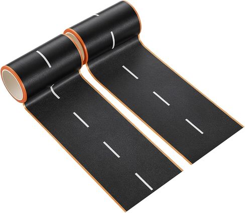 3 Inch Road Tape for Toy Cars, 2 Pack Black Road Tape, 32.8ft x 3in in Saudi Arabia