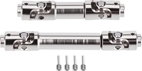 1/30 Scale RC Crawler Stainless Steel Drive Shaft, Metal Replacement Drivetrain Part for SCX30-Style Chassis in Saudi Arabia